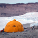 tent on glacier