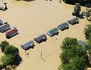 flooded houses